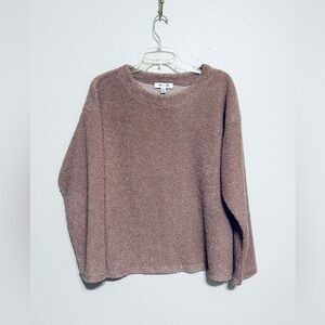 She + Sky Women's Cozy Brown Sweater